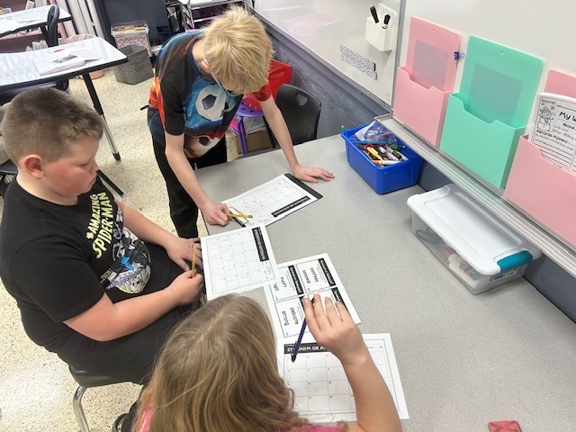 4th graders are working on determining whether word pairs are synonyms or antonyms. They are learning to decide if words mean the same or the opposite and to explain their thinking using context clues and prior knowledge. 