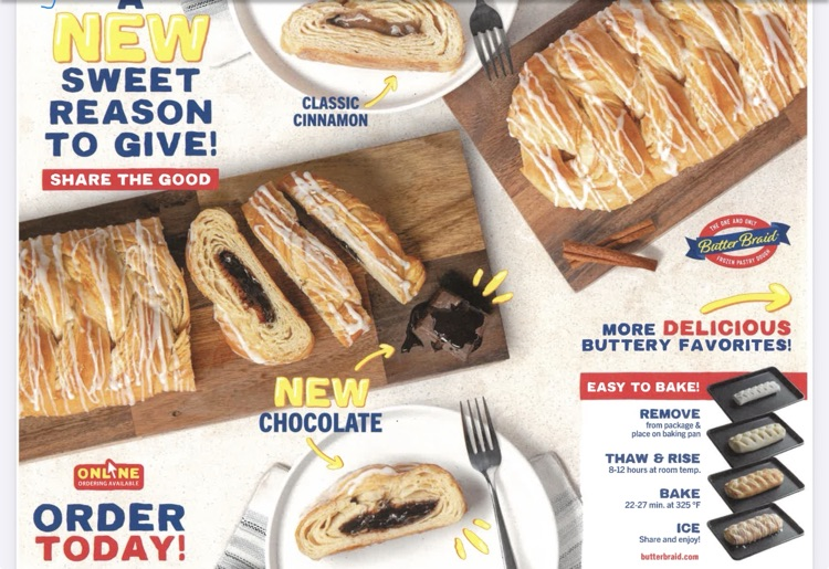 New Hampton FCCLA students are selling Butter Braids to go to the State Competition. Mrs. Schmitt loves these as they are great for an inexpensive dessert. Just thaw, rise, bake, and frost! Sales are due: Thursday, February 5th Delivered: Tuesday, February 24th. Order: please email Mrs. Schmitt, if a student doesn't ask you. a_schmitt@new-hampton.k12.ia.us THANK YOU FOR SUPPORTING OUR STUDENTS! Here is the link to print a form. https://drive.google.com/file/d/1qTfwwGcWsCMX_SUb534mw7mo4RiynnXp/view?usp=drivesdk
