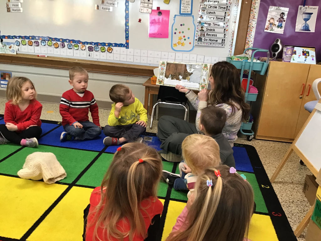 It may have been too cold to play outside in January, but these preschoolers found plenty of ways to play with "snow" and "ice" inside! 