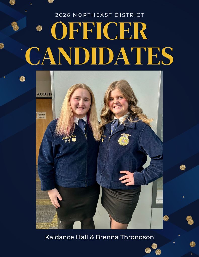 Congratulations to Brenna Throndson for being balloted for 2026-2027 NE District Secretary! Next stop, NE Districts on March 7th!