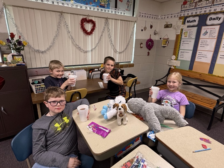 Mrs. Reicks’ Third Grade class enjoyed a TRIBE Party of hot chocolate while watching a movie with their stuffed animals. Thank you to those who donate towards our Elementary Carnival as the funds paid for the hot chocolate and toppings!