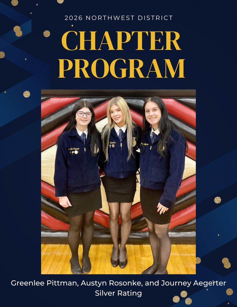 The members of New Hampton Future Farmers of America were fortunate to host this year's Northwest Sub District Leadership Development Events here at New Hampton High School! THANK YOU to EVERYONE that judged and help make the day go by smoothly - we truly could not have done it without you👏 New Hampton had 15 members compete with countless others helping get members where they needed to be for contests! RESULTS: Alexa Mashek - Chapter Website - Silver Rating, 2nd Place Advancing to Districts Claire Miller - FFA Creed Speaking - Gold Rating, 2nd Place Advancing to Districts Kaidance Hall - Ag Radio Broadcasting - Gold Rating, 2nd Place Advancing to Districts Brenna Throndson - Prepared Public Speaking - Gold Rating, 1st Place Advancing to Districts Ayden McIntyre, Landon Rude, Amelia Einck, Emma Damjanovic, Abby Kuhn, Amelia Uribe, and Brooke Wickman - Conduct of Meetings - Silver Rating Greenlee Pittman, Austyn Rosonke, Journey Aegerter - Chapter Program - Silver Rating Aiden Underwood - Job Interview - Silver Rating