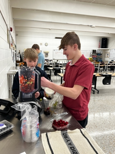 🍇🍓Healthy Snack Lab by two sections of Foods II Class. 🍌🍒