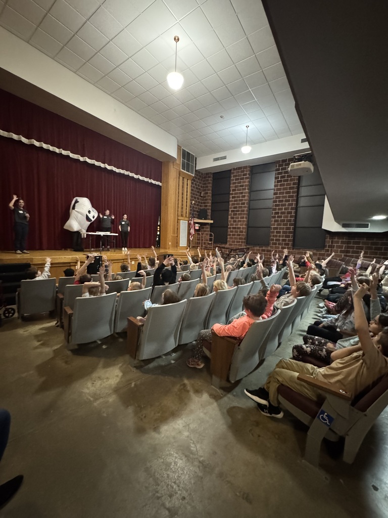 All of the second graders had dental education in the auditorium yesterday! 🦷 They learned all about their molars, how to properly care for their teeth, and even went home with a fun goodie bag at the end!