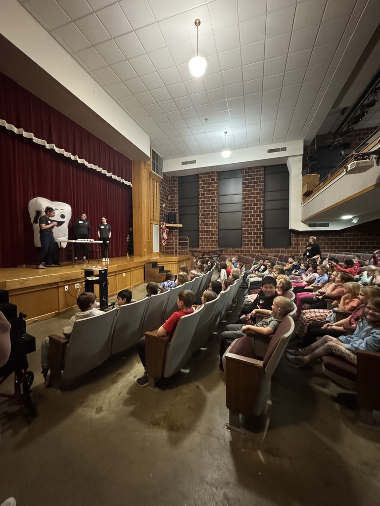 All of the second graders had dental education in the auditorium yesterday! 🦷 They learned all about their molars, how to properly care for their teeth, and even went home with a fun goodie bag at the end!