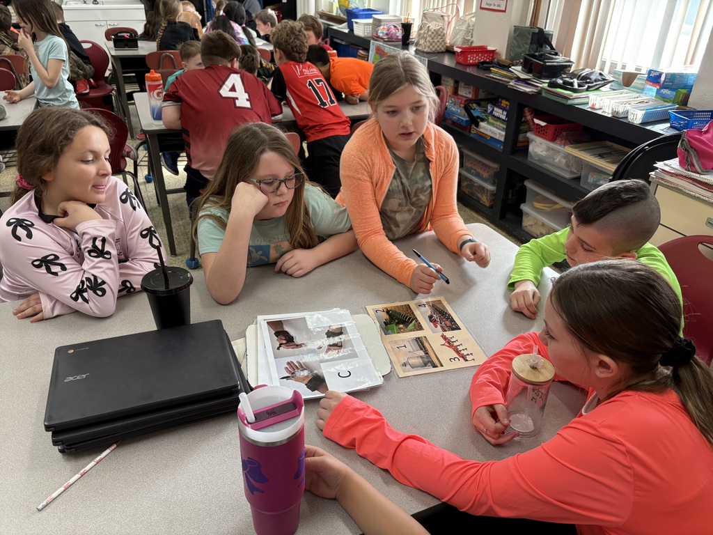 Jessica Rochford, Chickasaw & Howard County Ag in the Classroom Coordinator, joined the fourth grade last Wednesday to tell us about how farming has changed from the past to the present. She showed students pictures of various old tools. We had to guess the tool's name, its use, and what machine does its job on the farm now. The students paid attention to her presentation and remained engaged. Thank you, Jessica!