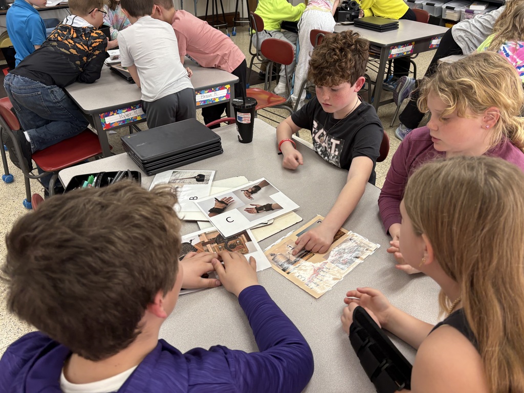Jessica Rochford, Chickasaw & Howard County Ag in the Classroom Coordinator, joined the fourth grade last Wednesday to tell us about how farming has changed from the past to the present. She showed students pictures of various old tools. We had to guess the tool's name, its use, and what machine does its job on the farm now. The students paid attention to her presentation and remained engaged. Thank you, Jessica!