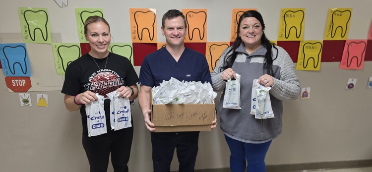 A huge thank you to Dr. Nick Sanford from Dental Associates for the generous donation of toothbrushes and toothpaste for our elementary! 🦷