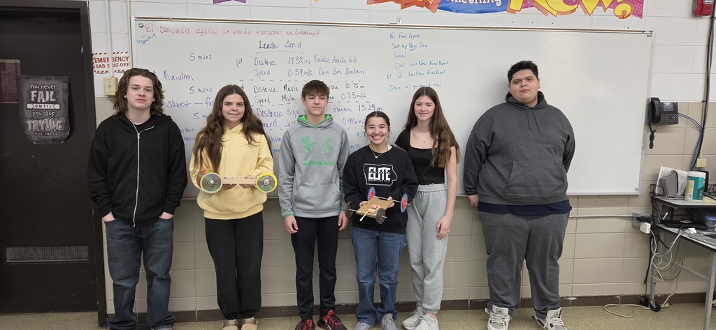 The results of the Annual Physical Science Mousetrap Car Challenge are in!  Here are the 1st Period Winners!