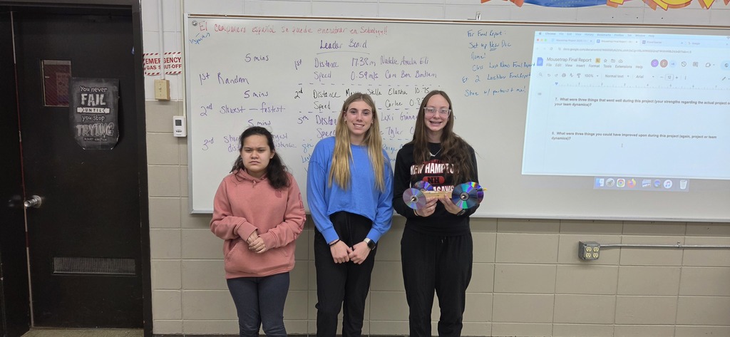 The results of the Annual Physical Science Mousetrap Car Challenge are in!  Here are the 2nd Period Winners!