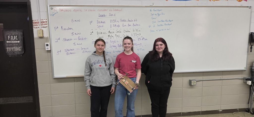 The results of the Annual Physical Science Mousetrap Car Challenge are in!  Here are the 2nd Period Winners!