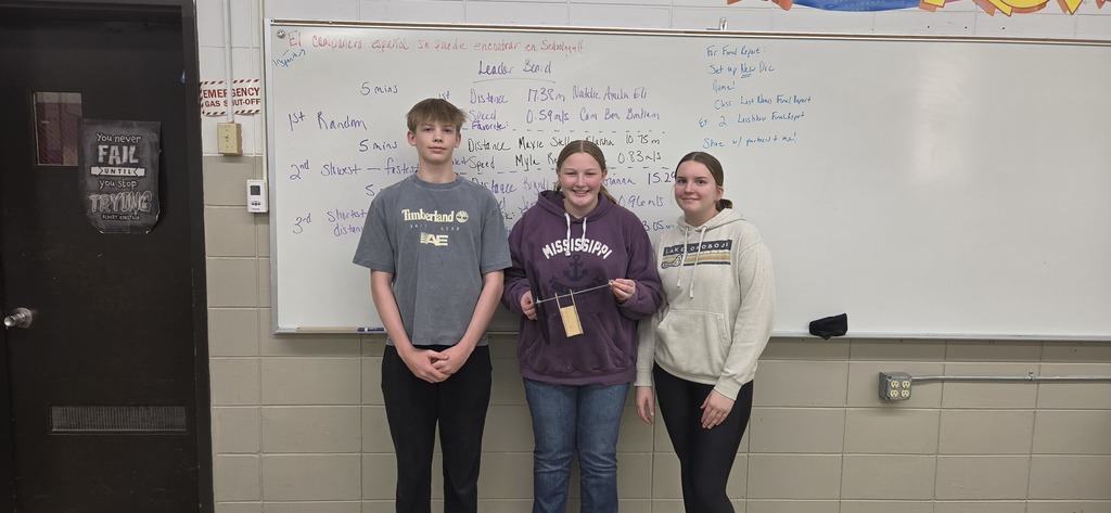 The results of the Annual Physical Science Mousetrap Car Challenge are in!  Here are the 8th Period Winners!