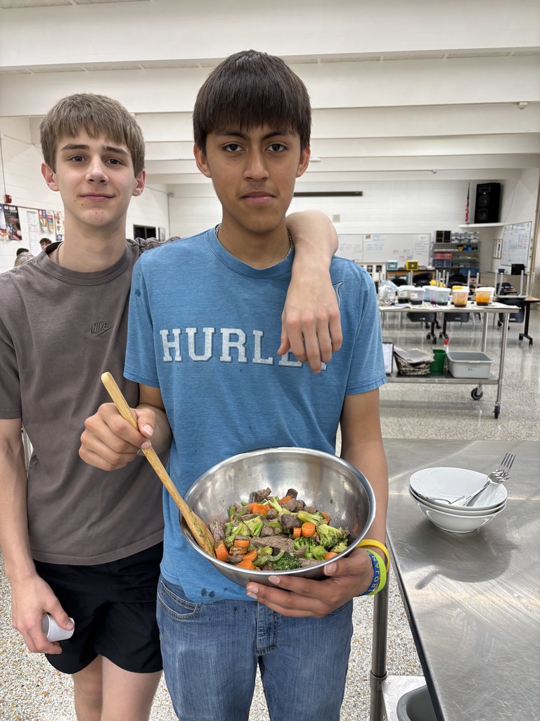 Advanced Foods tested over their unit about casseroles and stir-fries. Then their favorite part was two different labs. 22 students (all boys and one girl) learned how to use a wok and the order of the steps to make a stir-fry. All of their ingredients need to be cut the same size, so it was also a good lab to review their knife skills. Advanced Foods students learned about the history of the casserole and all of the different ways you can make a hot dish. The casseroles and stir-fries took four days of classes, and they were amazingly delicious! 