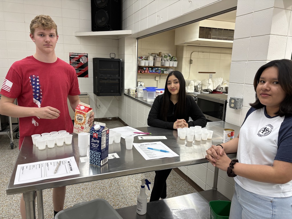 Mrs. Schmitt has two sections of Foods II classes that are currently on their extensive dairy unit. They have learned about the nutrition of dairy, the variety, and how to carefully cook milk and cheese without scorching it. The labs for this unit were making vanilla and chocolate cooked pudding, old-fashioned ice cream, easy ice cream, and butter. The students also did a milk taste-testing lab and filled out a reflection sheet. Unfortunately, Mrs. Schmitt was busy helping, so few pictures were taken of all of their work. Mrs. Schmitt brought many of her dairy antiques (Schmitts were dairy farmers for years) for the students to participate in an activity of guessing gadgets from the past. A dairy carnival for New Hampton kindergarten students is in the planning process by the high school students. 