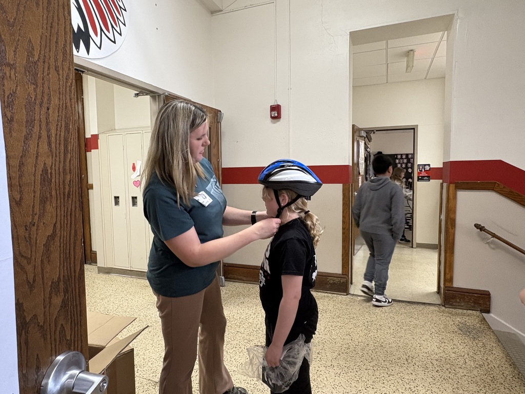 Brenda Vavrock, Safe Routes to School Coordinator, recently visited the fourth graders to share important information about bicycle safety. She reviewed the rules of the road and reminded students that biking on Main Street sidewalks is not allowed due to safety concerns. Brenda engaged students by sharing pictures and videos to reinforce these concepts. After her presentation, she also fitted helmets for students whose families had signed up to receive one. Thank you, Brenda, for taking the time to educate and support the students—your visit was truly appreciated!