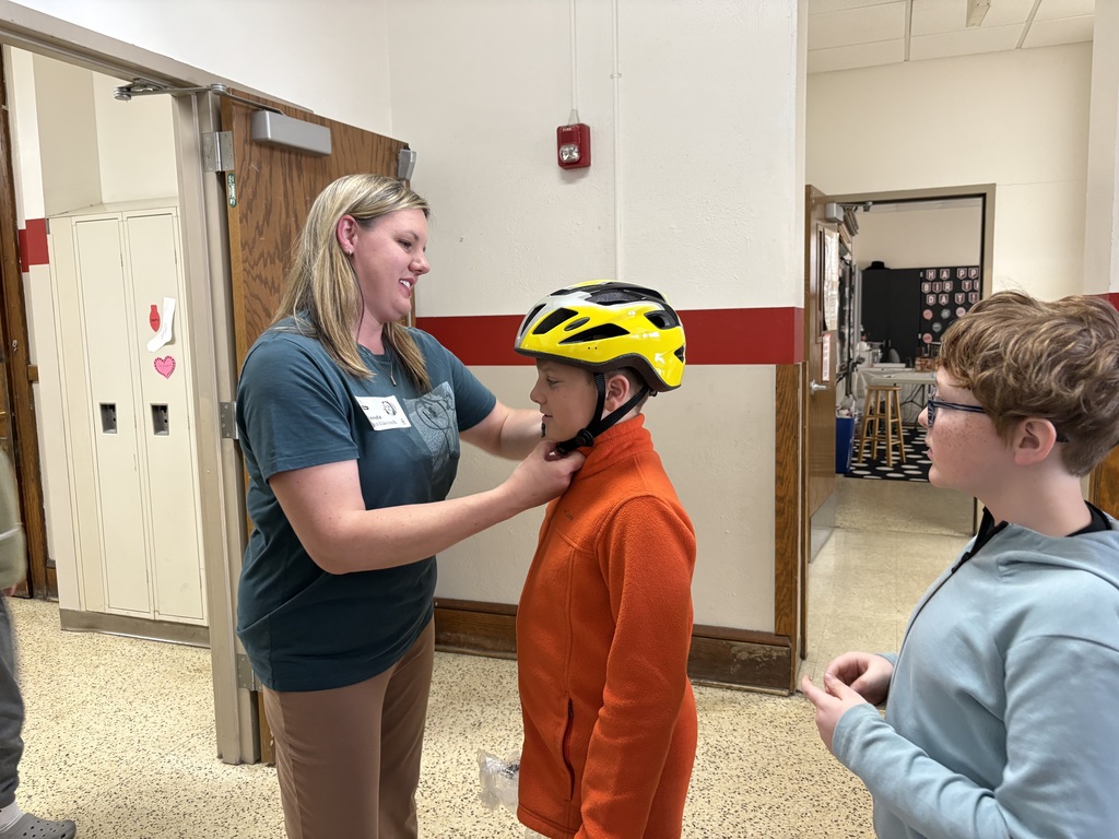 Brenda Vavrock, Safe Routes to School Coordinator, recently visited the fourth graders to share important information about bicycle safety. She reviewed the rules of the road and reminded students that biking on Main Street sidewalks is not allowed due to safety concerns. Brenda engaged students by sharing pictures and videos to reinforce these concepts. After her presentation, she also fitted helmets for students whose families had signed up to receive one. Thank you, Brenda, for taking the time to educate and support the students—your visit was truly appreciated!