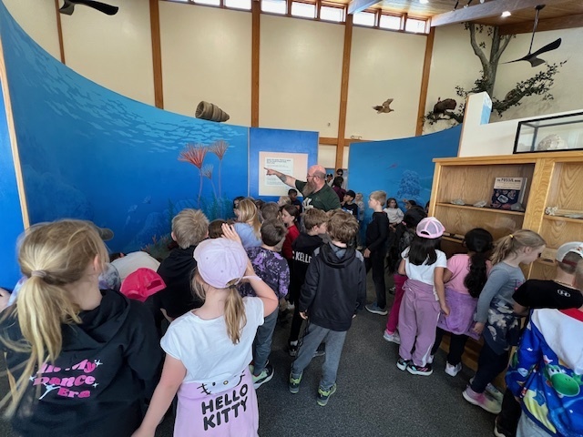 Second grade had a wonderful time at the Rockford Fossil Park. It was a beautiful day to explore the nature center, take a hike on native prairie land, and hunt for fossils! Thanks to Matt Crayne and our parent chaperones for helping us out. The elementary raffle fund helped pay for this field trip.