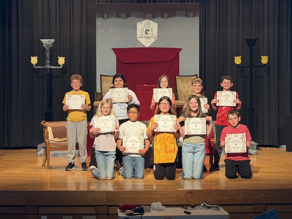 4th grade had their Quarter 3 Awards program. Lots of students improved their grades and worked hard in the classroom, all while showing the TRIBE expectations along the way. Way to work hard! Let's finish the year even stronger!  