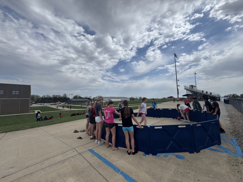 Gaga ball and outside fun on TRIBE day!