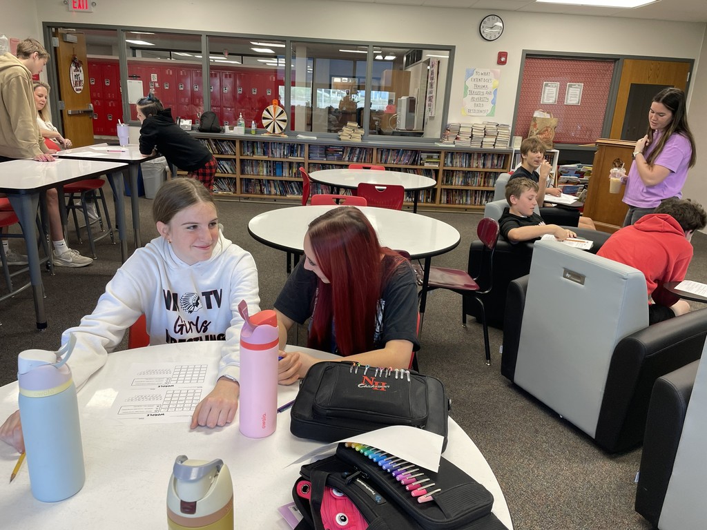 7th grade intervention groups teamed up to take on some fun rounds of Wordle together!