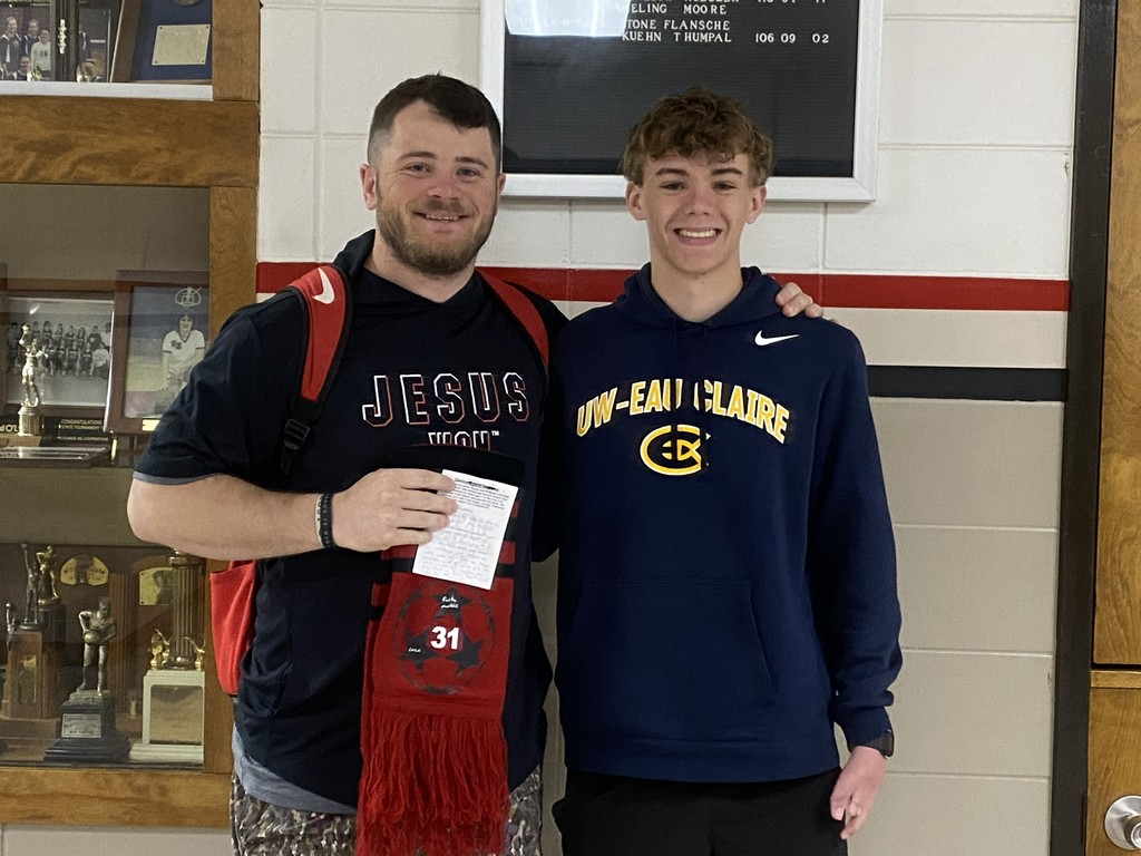 The senior Boys Soccer players presented their senior soccer scarf to a staff member who has played an important role in their life ahead of their Senior Night Game on 5/5! Thank you to everyone who has and continues to support our student athletes throughout the community!