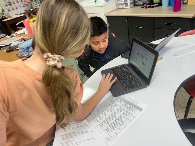 Throndson’s 4th-grade literacy students are researching a U.S. state and building a Google Slides presentation to showcase their learning. They will present their slides to share key facts, culture, and interesting discoveries with their classmates.