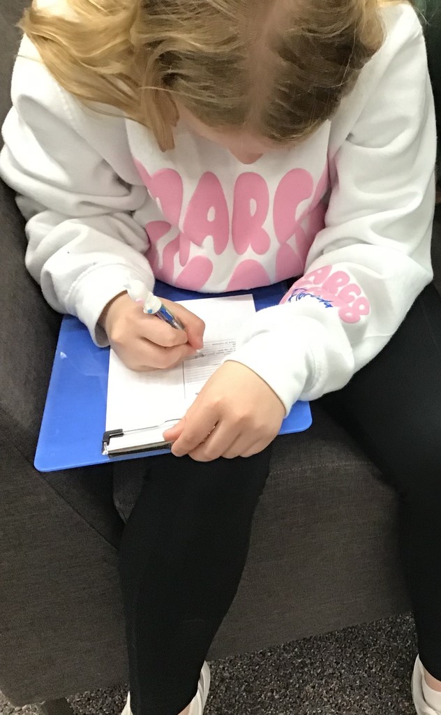 5th grade library intervention practicing parts of speech by playing library themed Mad Libs
