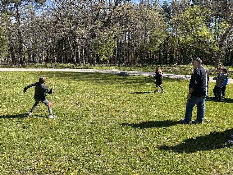 4th grade students participated in School of the Wild. They learned about outdoor cooking and about hunting and gathering. They got the chance to throw atlatls and tried bow and arrows. Sent from my iPhone