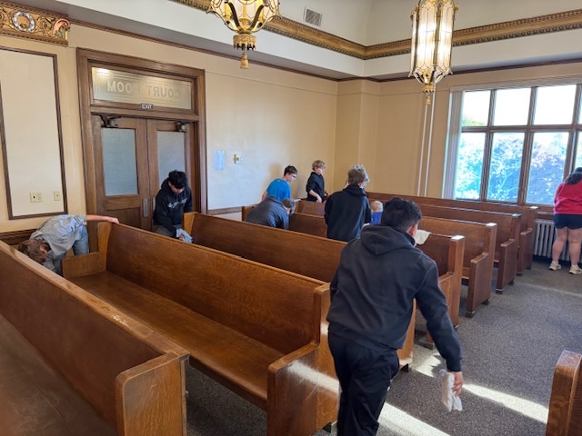 Students enjoyed learning about the many important jobs that take place at the courthouse today. Thank you for the tour of the jail, Deputy Gansen.  
