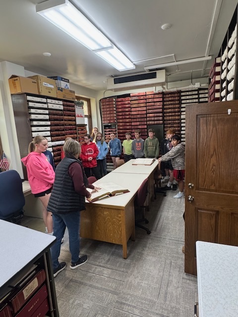 Students enjoyed learning about the many important jobs that take place at the courthouse today. Thank you for the tour of the jail, Deputy Gansen.  
