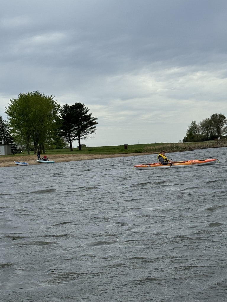 Students enjoyed learning all about kayaking today with Matt Crayne! What a great day!