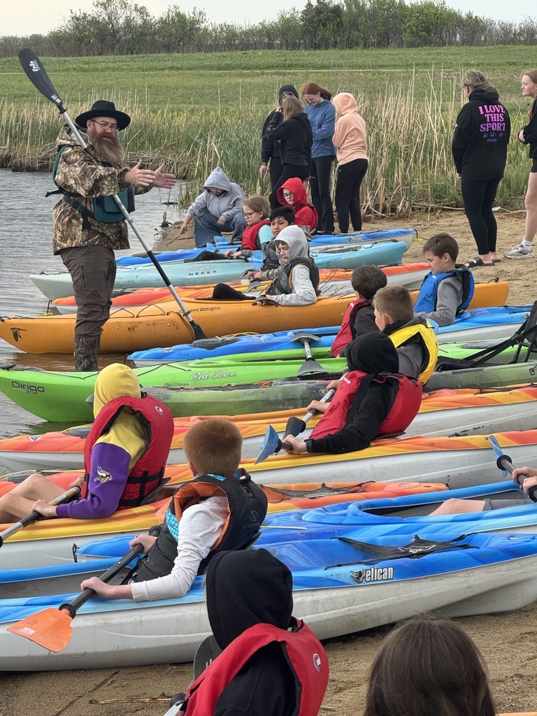 Students enjoyed learning all about kayaking today with Matt Crayne! What a great day!