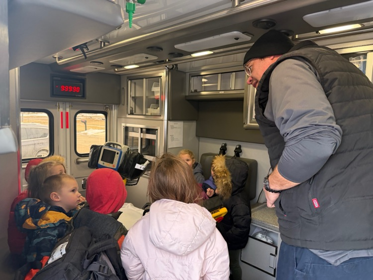 Our 4 year old Preschool students were lucky to have been able to tour one of CCEMS's ambulances earlier this spring and learned about what paramedics and the rest of the crew do to help our community.