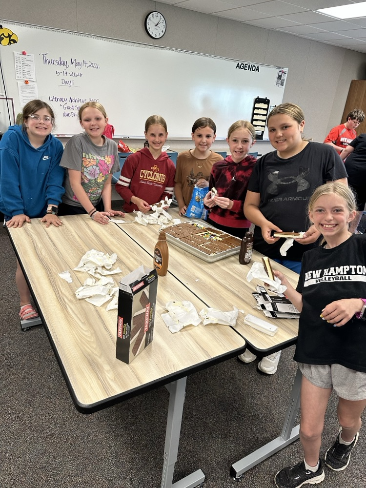 These 5th graders worked so hard to perfect their fancy desserts for Monday’s special dinner.