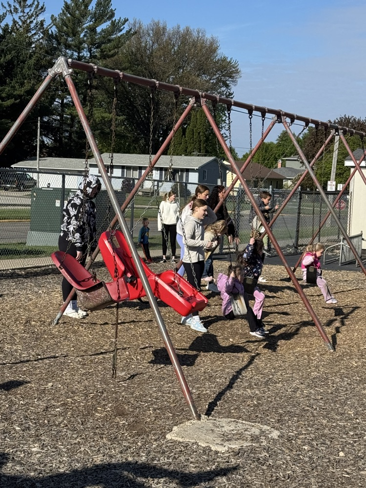 Students in the Shine Bright Like A Diamond endmester class went to the elementary to thank their previous teachers that made an impact on them, and to play like a kid again of course!