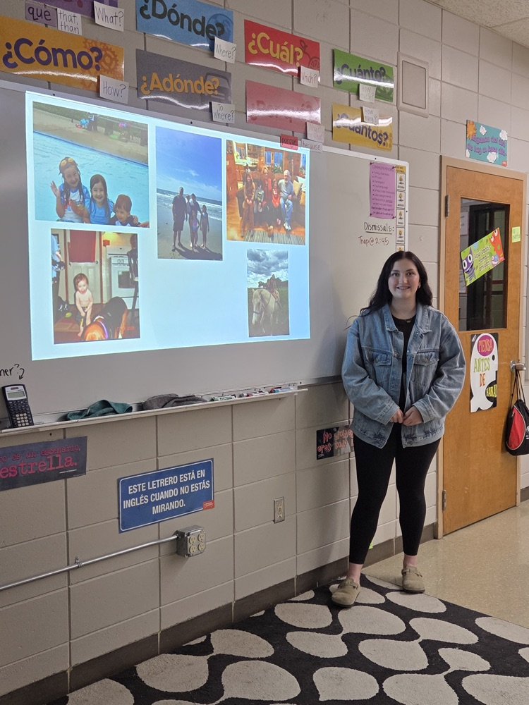 Seniors in Mrs. Macon's Spanish IV classes enjoyed lunch at Rancho Viejo on Wednesday. They also presented to their classmates this week their final project, "Candi era niño" where they had