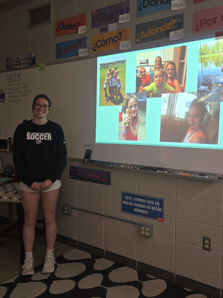 Seniors in Mrs. Macon's Spanish IV classes enjoyed lunch at Rancho Viejo on Wednesday. They also presented to their classmates this week their final project, "Candi era niño" where they had