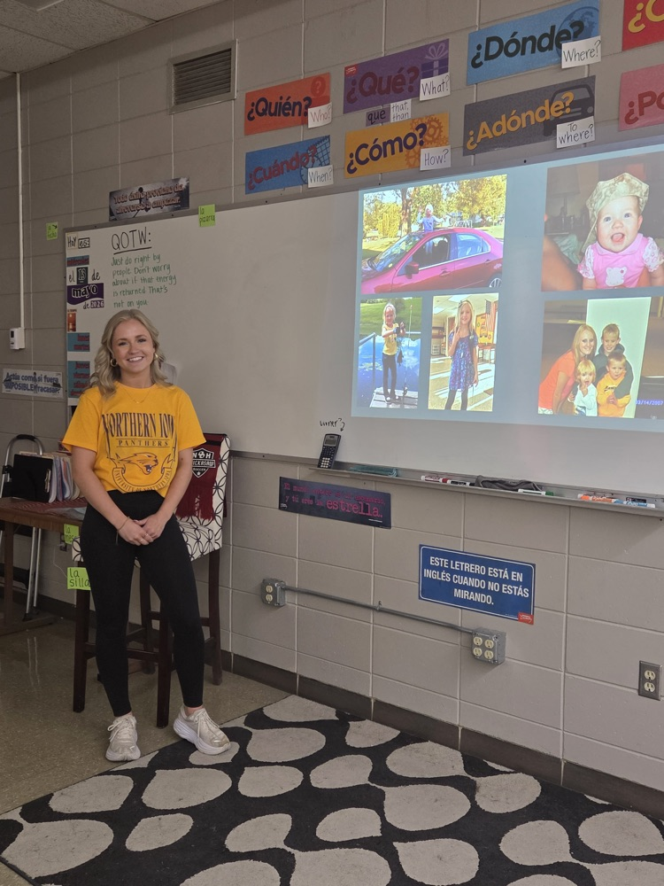 Seniors in Mrs. Macon's Spanish IV classes enjoyed lunch at Rancho Viejo on Wednesday. They also presented to their classmates this week their final project, "Candi era niño" where they had
