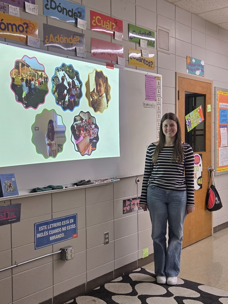 Seniors in Mrs. Macon's Spanish IV classes enjoyed lunch at Rancho Viejo on Wednesday. They also presented to their classmates this week their final project, "Candi era niño" where they had