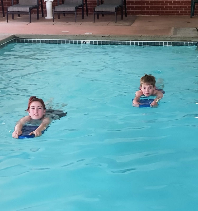 The students have been making a splash in their Water Smart class! 🌊 Students have been building confidence in the water while practicing important safety skills such as floating, breath control, treading water, and different swim strokes.