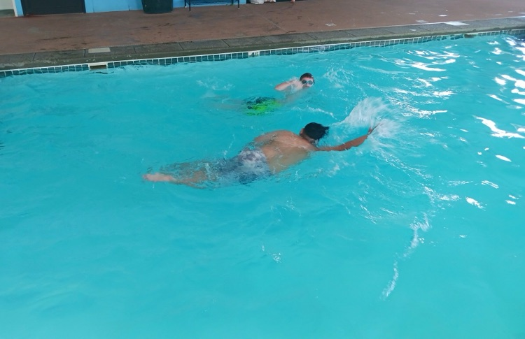 The students have been making a splash in their Water Smart class! 🌊 Students have been building confidence in the water while practicing important safety skills such as floating, breath control, treading water, and different swim strokes.