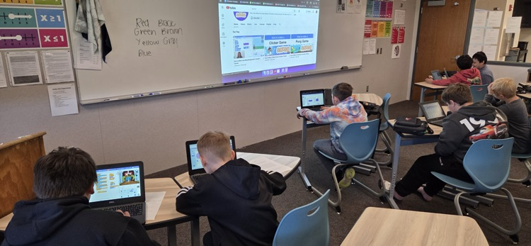 Students in the Intro to Computer Science - Game Design endmester class are learning how to use the coding platform Scratch to create their own video games.