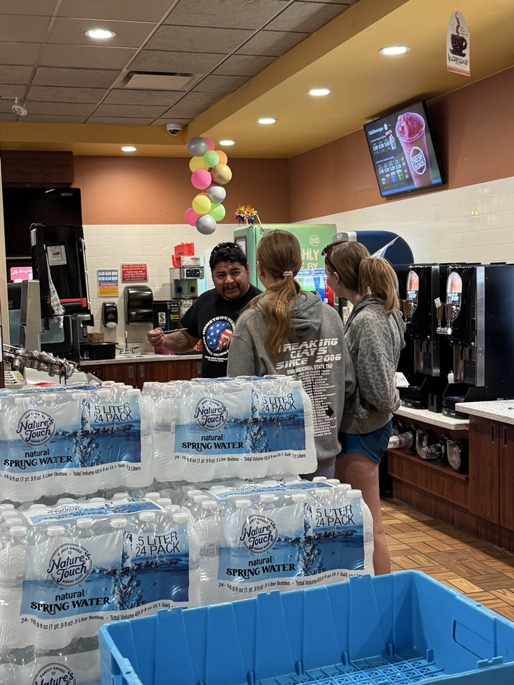 Students in the Shine Bright Like a Diamond endmester class went to McDonald’s and Kwik Star yesterday to make people’s day by gifting them with a few extra dollars.