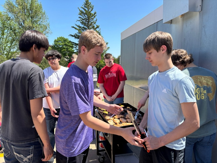The Advanced Foods class is finishing strong, with 24 students learning to grill fruits, vegetables, steak, chicken, and hamburgers.