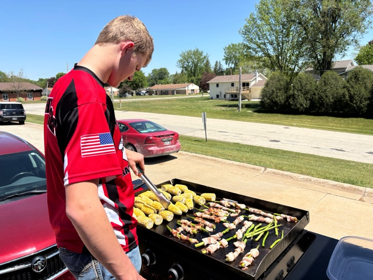 The Advanced Foods class is finishing strong, with 24 students learning to grill fruits, vegetables, steak, chicken, and hamburgers.