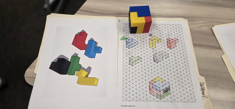 Students tested their engineering and problem solving skills in the Puzzle Cube Design Challenge endmester class.