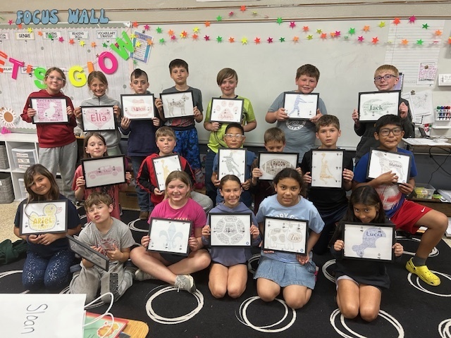 Here are Mrs. Throndson’s homeroom students with their special WordArt designs! ❤️   Each student’s classmates wrote positive adjectives and kind words about them. We took all of those amazing words and turned them into personalized WordArt creations. The students then chose a picture and colors that fit their personalities best!   This was such a meaningful activity and a wonderful reminder of how important kindness and encouragement can be. Mrs. Throndson hopes each student keeps this to remember just how amazing, unique, and valued they truly are!