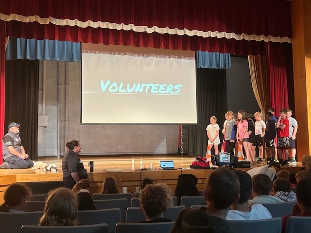 In honor of EMS Week, Sam Streeter and Brannon Anderson visited with students to teach them about Emergency Medical Services (EMS) and the vital role EMS professionals play in public safety. They discussed what EMS does, how first responders help people during emergencies, and the important ways they serve and care for our community.