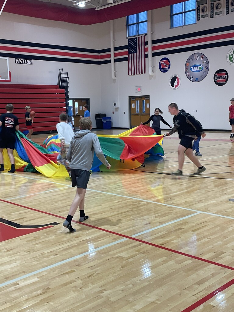 The Unity in Motion students planned their first inclusive field day for 5th - 8th grade students. They planned relays and activities for all students, with and without disabilities.