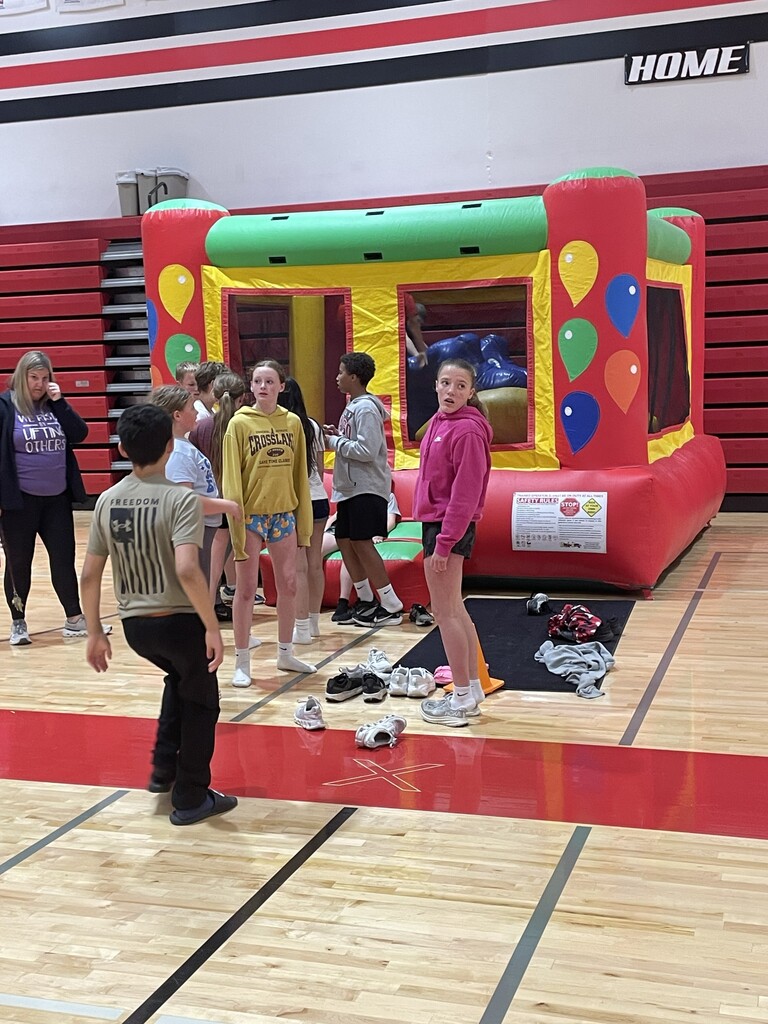 The Unity in Motion students planned their first inclusive field day for 5th - 8th grade students. They planned relays and activities for all students, with and without disabilities.